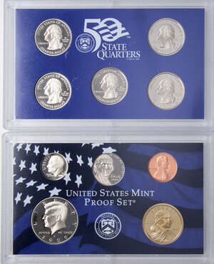 obverse: ESTERE - U.S.A.  - Serie 2006   NI-OT-CU 10 valori in confezione. FS