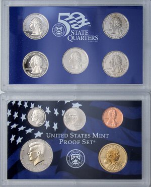 obverse: ESTERE - U.S.A.  - Serie 2006   NI-OT-CU 10 valori in confezione. FS