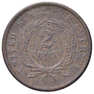 reverse: ESTERE - U.S.A.  - 2 Cents 1864 Kr. 94 R CU. qBB