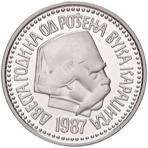 obverse: ESTERE - YUGOSLAVIA - Repubblica Popolare  - 3.000 Dinari 1987 Kr. 128  AG. FS