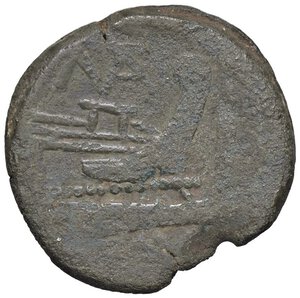 reverse: ROMANE REPUBBLICANE - MATIENA - Matienus (179-170 a.C.) - Asse Cr. 162/3  (AE g. 22,8). meglio di MB