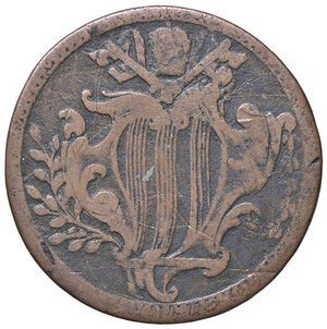 obverse: Rame Pontificio da Benedetto XIV (Gubbio e Ravenna), parte IV - RAVENNA - Benedetto XIV (1740-1758) - Mezzo baiocco Munt. 586; DV 165  CU. qBB