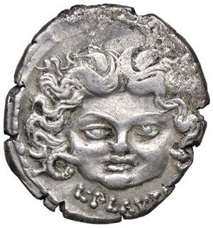 obverse: ROMANE REPUBBLICANE - PLAUTIA - L. Plautius Plancus (47 a.C.) - Denario B. 14; Cr. 453/1c  (AG g. 3,69)R/PLANCVS. BB