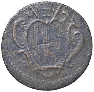 obverse: Rame Pontificio da Benedetto XIV (Gubbio e Ravenna), parte IV - RAVENNA - Benedetto XIV (1740-1758) - Mezzo baiocco Munt. manca; DV 292 RRR CU. meglio di MB