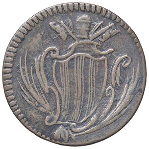 obverse: Rame Pontificio da Benedetto XIV (Gubbio e Ravenna), parte IV - RAVENNA - Benedetto XIV (1740-1758) - Mezzo baiocco 1750 Munt. manca; DV 99 RRR CU. BB