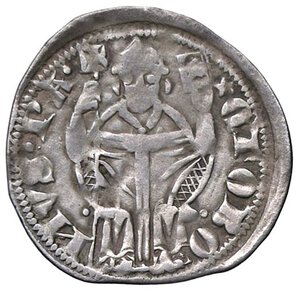 reverse: ZECCHE ITALIANE - AQUILEIA - Ottobono dei Robari (1302-1315) - Denaro Biaggi 161; MIR 31 RR (AG g. 1). qBB