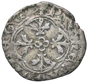 reverse: ZECCHE ITALIANE - AQUILEIA - Nicolò di Boemia (1350-1358) - Denaro Biaggi 178/9; MIR 45  (AG g. 0,78). meglio di MB