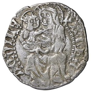 reverse: ZECCHE ITALIANE - AQUILEIA - Ludovico II di Teck (1412-1420) - Soldo da 12 bagattini Ber. 69; Biaggi 193  (AG g. 0,62). BB+