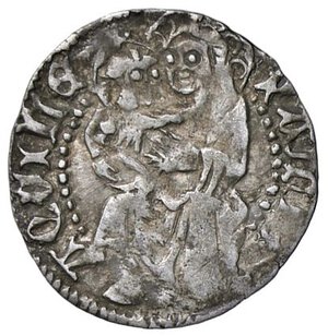 reverse: ZECCHE ITALIANE - AQUILEIA - Ludovico II di Teck (1412-1420) - Soldo da 12 bagattini Ber. 69; Biaggi 193  (AG g. 0,65). BB/BB+