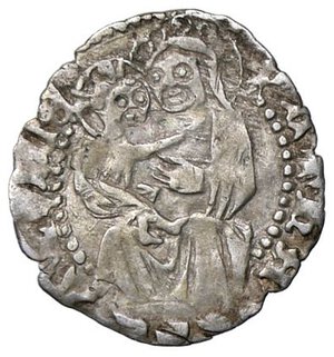 reverse: ZECCHE ITALIANE - AQUILEIA - Ludovico II di Teck (1412-1420) - Soldo da 12 bagattini Ber. 69; Biaggi 193  (AG g. 0,56). qBB