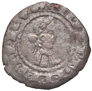 obverse: ZECCHE ITALIANE - BERGAMO - Comune, monete a nome di Federico II (Sec. XIII-XIV) - Denaro planeto CNI 139/144; MIR 18  (MI g. 0,61). MB-BB