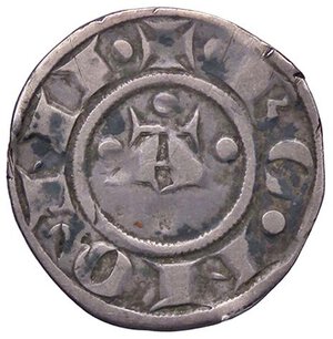 obverse: ZECCHE ITALIANE - BOLOGNA - Repubblica, a nome di Enrico VI Imperatore (1191-1327) - Bolognino grosso CNI 9/49; MIR 1  (AG g. 1,32). qBB