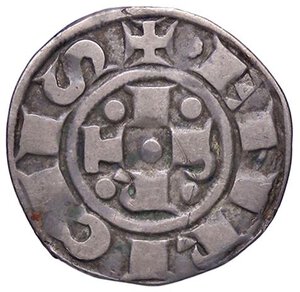 reverse: ZECCHE ITALIANE - BOLOGNA - Repubblica, a nome di Enrico VI Imperatore (1191-1327) - Bolognino grosso CNI 9/49; MIR 1  (AG g. 1,32). qBB