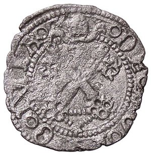 obverse: ZECCHE ITALIANE - BOLOGNA - Anonime dei Bentivoglio (1446-1506) - Quattrino CNI 60/80; MIR 26  (MI g. 0,7). qBB