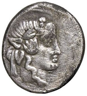 obverse: ROMANE REPUBBLICANE - TITIA - Q. Titius (90 a.C.) - Denario B. 2; Cr. 341/2  (AG g. 2,65) Suberato (?). qBB