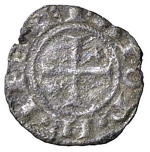 reverse: ZECCHE ITALIANE - BRINDISI - Enrico VI e Costanza (1195-1196) - Mezzo denaro MIR 257; Biaggi 435 RR (MI g. 0,29). qBB