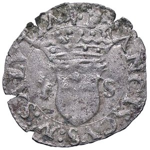 obverse: ZECCHE ITALIANE - CARMAGNOLA - Francesco di Saluzzo (1529-1537) - Soldino CNI 46/53; MIR 157 R (MI g. 0,87). qBB/BB