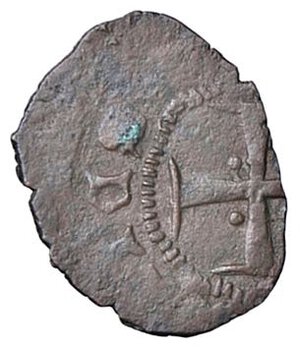 reverse: ZECCHE ITALIANE - CASALE - Giovanni III Paleologo (1445-1464) - Maglia di Bianchetto CNI 3/10; MIR 167 R (MI g. 0,37). qBB