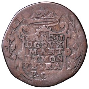 obverse: ZECCHE ITALIANE - CASALE - Carlo II Gonzaga (1647-1665) - 2 Reali 1662 CNI 16/20; MIR 359 R (MI g. 4,39). meglio di MB