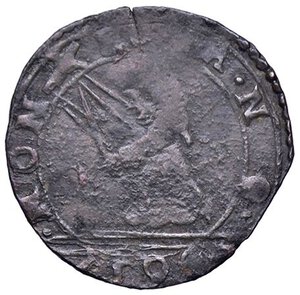 reverse: ZECCHE ITALIANE - CASTIGLIONE DELLE STIVIERE - Rodolfo Gonzaga (1586-1593) - Baiocchella 1590 MIR 144  (MI g. 1). meglio di MB