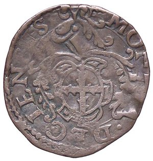 obverse: ZECCHE ITALIANE - DESANA - Agostino Tizzone (1559-1582) - Muraiola CNI 11/14; MIR 486 R (CU g. 1,09). meglio di MB