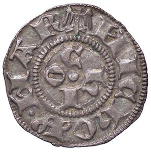 reverse: ZECCHE ITALIANE - FERRARA - Nicolò II D Este (1361-1388) - Marchesino CNI 1/6; MIR 218 R (AG g. 1,25)Grande. qSPL