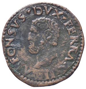 obverse: ZECCHE ITALIANE - FERRARA - Alfonso I d Este (1505-1534) - Denaro CNI 82/102; MIR 284  (CU g. 1,45). BB+/BB