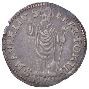 reverse: ZECCHE ITALIANE - FERRARA - Alfonso II d Este (1559-1597) - Diamante 1579 CNI 12/13; MIR 319/4 R (AG g. 1,83). BB/qBB