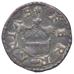 obverse: ZECCHE ITALIANE - FERRARA - Alfonso II d Este (1559-1597) - Quattrino CNI 138/147; MIR 327  (CU g. 0,79). BB