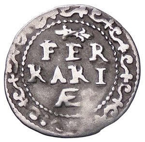 reverse: ZECCHE ITALIANE - FERRARA - Paolo V (1605-1621) - Mezzo grosso CNI 227; Munt. 226 R (AG g. 0,74). meglio di MB