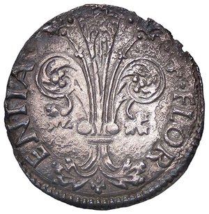 obverse: ZECCHE ITALIANE - FIRENZE - Repubblica (1189-1532) - Grosso da 6 soldi (1467 - II semestre) MIR 62/14 R (AG g. 2,08) Porosità. BB+