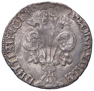 obverse: ZECCHE ITALIANE - FIRENZE - Repubblica (1189-1532) - Grosso da 5 soldi (1448 II semestre - 1460 II semestre) MIR 61 R (AG g. 2,39). qBB