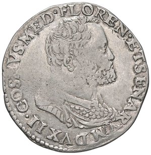 obverse: ZECCHE ITALIANE - FIRENZE - Cosimo I (1536-1574) - Testone Pucci 50 R (AG g. 9,01). qBB