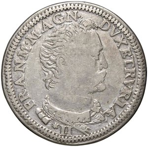 obverse: ZECCHE ITALIANE - FIRENZE - Francesco I (1574-1587) - Testone 1577 CNI 47; MIR 185/3 RR (AG g. 8,99). qBB/BB+