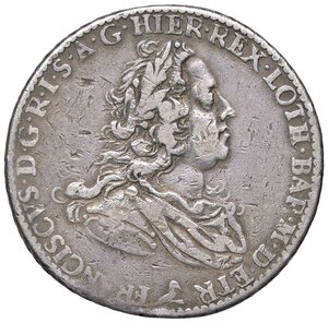 obverse: ZECCHE ITALIANE - FIRENZE - Francesco I Imperatore (1746-1765) - Mezzo francescone 1746 CNI 34/35; MIR 364/2 R AG. qBB