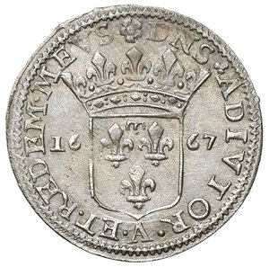 reverse: ZECCHE ITALIANE - FOSDINOVO - Maria Maddalena Centurioni Malaspina (1667-1669) - Luigino 1667 CNI 3/11; MIR 46  AG. bello SPL