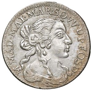 obverse: ZECCHE ITALIANE - FOSDINOVO - Maria Maddalena Centurioni Malaspina (1667-1669) - Luigino 1667 CNI 3/11; MIR 46  AG. qSPL