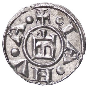 obverse: ZECCHE ITALIANE - GENOVA - Repubblica (1139-1339) - Denaro CNI 1/69; MIR 16  (MI g. 0,81). SPL+