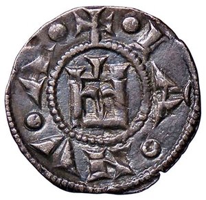 obverse: ZECCHE ITALIANE - GENOVA - Repubblica (1139-1339) - Denaro CNI 1/69; MIR 16  (MI g. 0,69). BB+