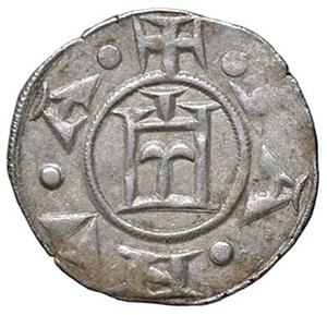 obverse: ZECCHE ITALIANE - GENOVA - Repubblica (1139-1339) - Denaro CNI 1/69; MIR 16  (MI g. 0,78). BB+