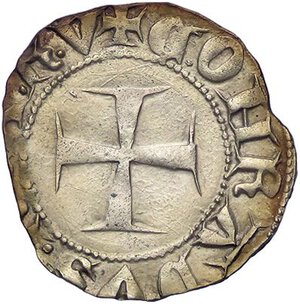 reverse: ZECCHE ITALIANE - GENOVA - Carlo VI, Re di Francia (1396-1409) - Petachina CNI 26/75; MIR 56  (AG g. 1,16). BB