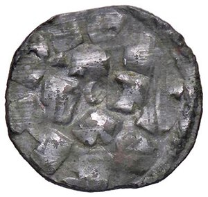 obverse: ZECCHE ITALIANE - LUCCA - Enrico III, IV o V di Franconia (1039-1125) - Denaro MIR 107/109  (AG g. 0,93). BB