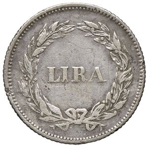 reverse: ZECCHE ITALIANE - LUCCA - Carlo Ludovico di Borbone (1824-1847) - Lira 1834 Pag. 262; Mont. 447 R AG. qBB