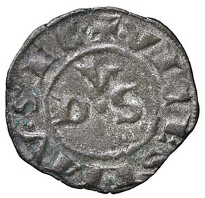 reverse: ZECCHE ITALIANE - MACERATA - Giovanni XXII (1316-1334) - Picciolo CNI 3; Munt. 3 NC (MI g. 0,6)Globetti ai lati della croce. BB+