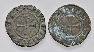 obverse: ZECCHE ITALIANE - MACERATA - Giovanni XXII (1316-1334) - Picciolo  NC MI 2 esemplari. MB÷BB