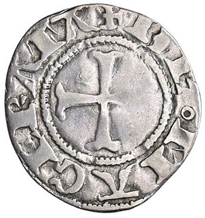 obverse: ZECCHE ITALIANE - MACERATA - Monetazione autonoma (1392-1447) - Grosso CNI 1/20; Biaggi 1094 NC (AG g. 0,87). MB