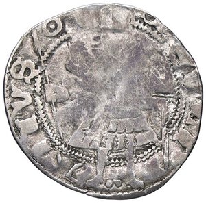 reverse: ZECCHE ITALIANE - MACERATA - Monetazione autonoma (1392-1447) - Grosso CNI 1/20; Biaggi 1094 NC (AG g. 0,87). MB