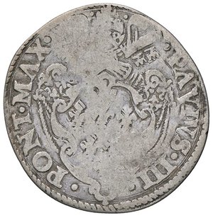 obverse: ZECCHE ITALIANE - MACERATA - Paolo III (1534-1549) - Giulio  R (AG g. 2,79). MB