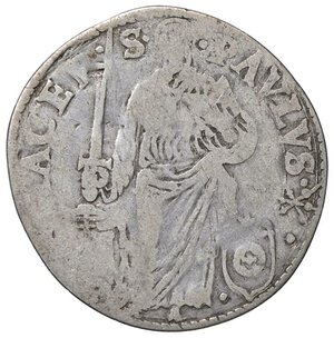 reverse: ZECCHE ITALIANE - MACERATA - Paolo III (1534-1549) - Giulio  R (AG g. 2,79). MB