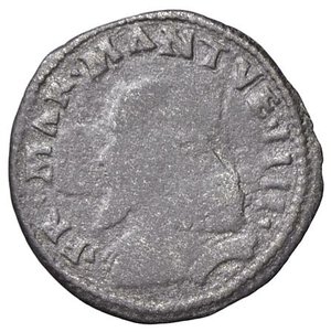 obverse: ZECCHE ITALIANE - MANTOVA - Francesco II (1484-1519) - Doppio sesino CNI 87/114; MIR 428 NC (MI g. 0,9). MB